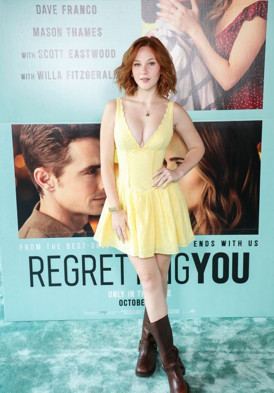 Lily Brooks OBriant Unveils A Lemon Eyelet Mini Paired With Unexpected Rider Boots