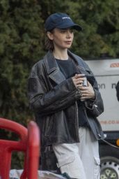 Lily Collins Champions Off-Duty London Street Style