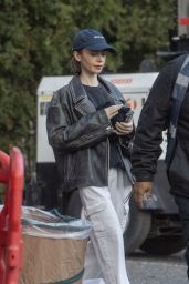 Lily Collins Champions Off-Duty London Street Style