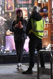 Lily Collins Embodies Gritty London Street Style Filming Close Personal Friends