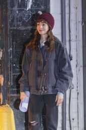 Lily Collins Embodies Gritty London Street Style Filming Close Personal Friends