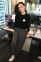 Lily James Attends BGC Charity Day in Pinstripe Ease – London, Sept 11, 2025