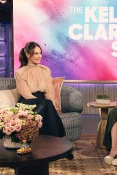 Lily James Elevates Wide-Leg Trousers for TV Appearance 2025
