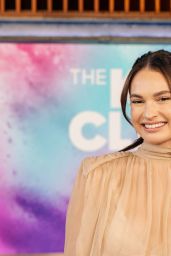 Lily James Elevates Wide-Leg Trousers for TV Appearance 2025