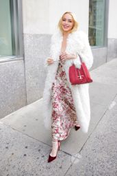 Lindsay Lohan Debuts Winter Bloom Look Ahead of NYFW 2025