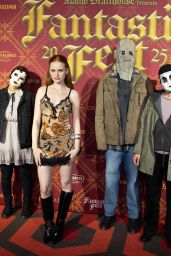 Madelaine Petsch Ignites Fantastic Fest Dark Velvet Thigh-High Boots