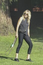Malin Akerman Embodies Athleisure Ease on Trails Cafe Dog Walk