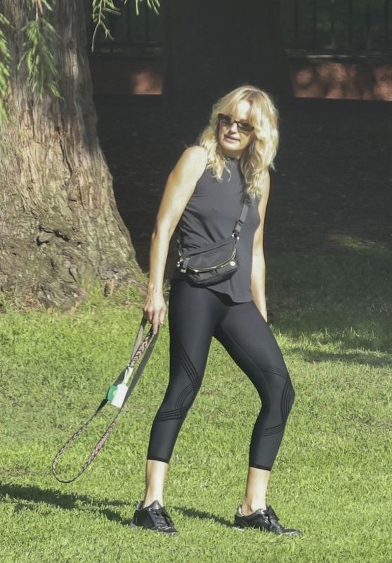 Malin Akerman Embodies Athleisure Ease on Trails Cafe Dog Walk