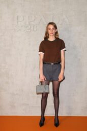 Maya Hawke Commands Prada SS26 Show With Collegiate Chic