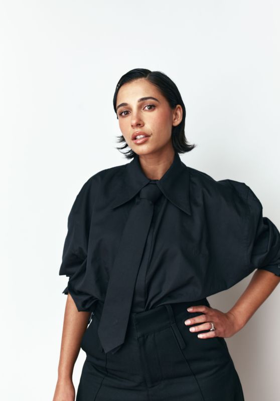 Naomi Scott Debuts Monochrome Power Look at TIFF Deadline Studio – Sept 2025
