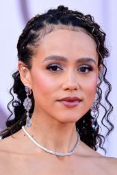 Nathalie Emmanuel Unveils Velvet Elegance in Venice
