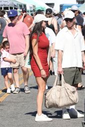 Nina Dobrev Debuts Red Hot Los Angeles Street Style
