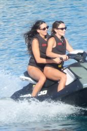Nina Dobrev Embodies Italian Yacht Chic in Sleek Swimwear