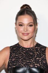 Olivia Holt Debuts Lace & Leather Contrast at Michael Kors NYFW