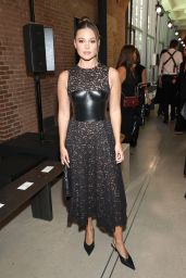 Olivia Holt Debuts Lace & Leather Contrast at Michael Kors NYFW