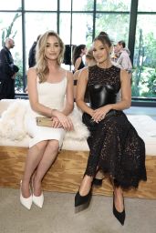 Olivia Holt Debuts Lace & Leather Contrast at Michael Kors NYFW