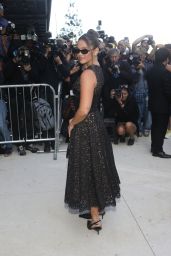 Olivia Holt Debuts Lace & Leather Contrast at Michael Kors NYFW