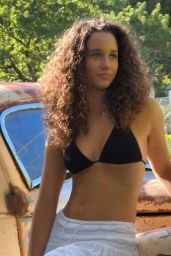 Olivia Jean Unveils Rustic Photoshoot Beauty In Crochet Bikini And White Gauze