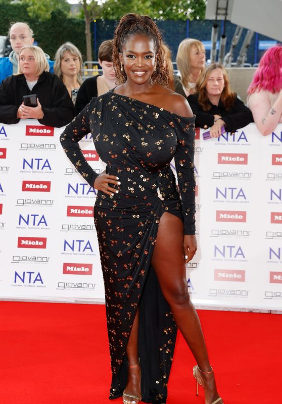 Oti Mabuse Attends National Television Awards in Gilded Noir – London, Sept 10, 2025