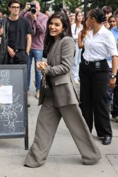 Rachel Zegler Braless Power Suit Turns Heads at London Vinyl Signing