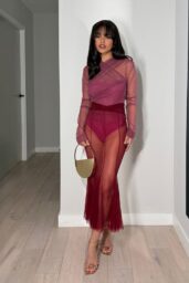 Rachel Zegler Champions Sheer Ethereal Texture In Nensi Dojaka For Stage Debut Awards
