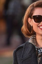 Raye Unveils Neo-Noir Elegance at the Burberry Show