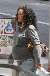 Rihanna Pregnant Street Style Miu Miu Puma 2025