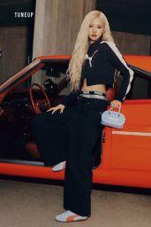 Rosé Champions Classic Reinvention in PUMA’s Monochrome Playground
