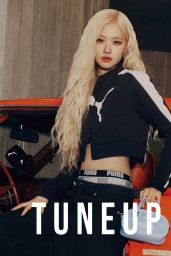 Rosé Champions Classic Reinvention in PUMA’s Monochrome Playground