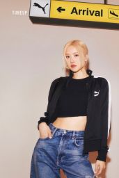 Rosé Champions Classic Reinvention in PUMA’s Monochrome Playground