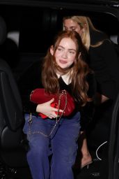 Sadie Sink Champions Midnight Uniform at Prada Milan Show