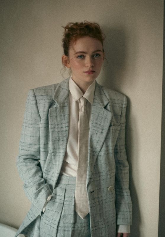 Sadie Sink Unveils a Deconstructed Suit for Armani Beauty