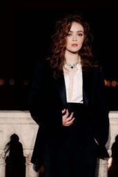 Sadie Sink Unveils Velvet Noir in Venice