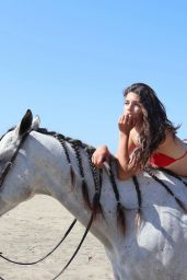 Saskia Herd Unveils Beach Photoshoot Equestrian Fantasy