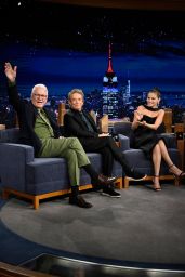 Selena Gomez Tonight Show 2025 Black Dress
