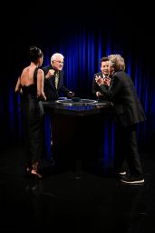 Selena Gomez Tonight Show 2025 Black Dress