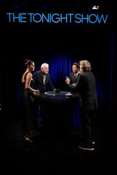 Selena Gomez Tonight Show 2025 Black Dress