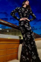Sofia Carson Unveils Noir Sequins — Photoshoot, Aug 2025
