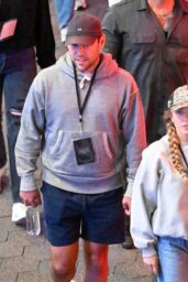 Sydney Sweeney opts for casual streetwear layers at Universal Studios Halloween Horror Nights 2025