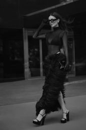 Victoria Justice Unveils Photoshoot Sheer Feather Glam