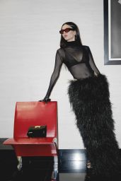 Victoria Justice Unveils Photoshoot Sheer Feather Glam
