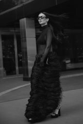 Victoria Justice Unveils Photoshoot Sheer Feather Glam