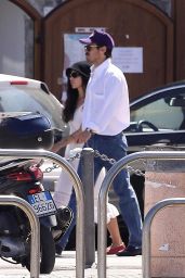 Zoe Kravitz & Harry Styles Stroll Argentario in Straw & Leather Ease