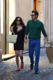 Zoe Kravitz & Harry Styles Stroll Rome in Straw & Leather Ease