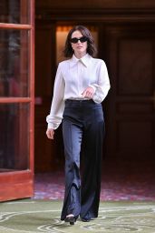 Zoey Deutch Debuts Monochrome Power Look at Deauville – Sept 2025