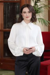 Zoey Deutch Debuts Monochrome Power Look at Deauville – Sept 2025