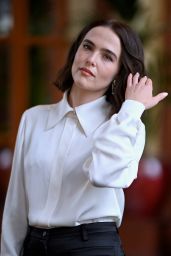 Zoey Deutch Debuts Monochrome Power Look at Deauville – Sept 2025