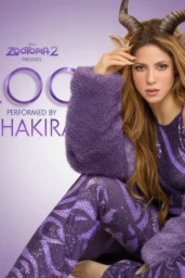 Shakira in Purple Sequin Zoo Single