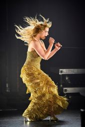 Addison Rae Champions Gold Tiered Gown for Late-Night TV Appearance