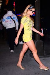Addison Rae Channels Maximalist Glamour in Sequin Embellished Mini-Dress